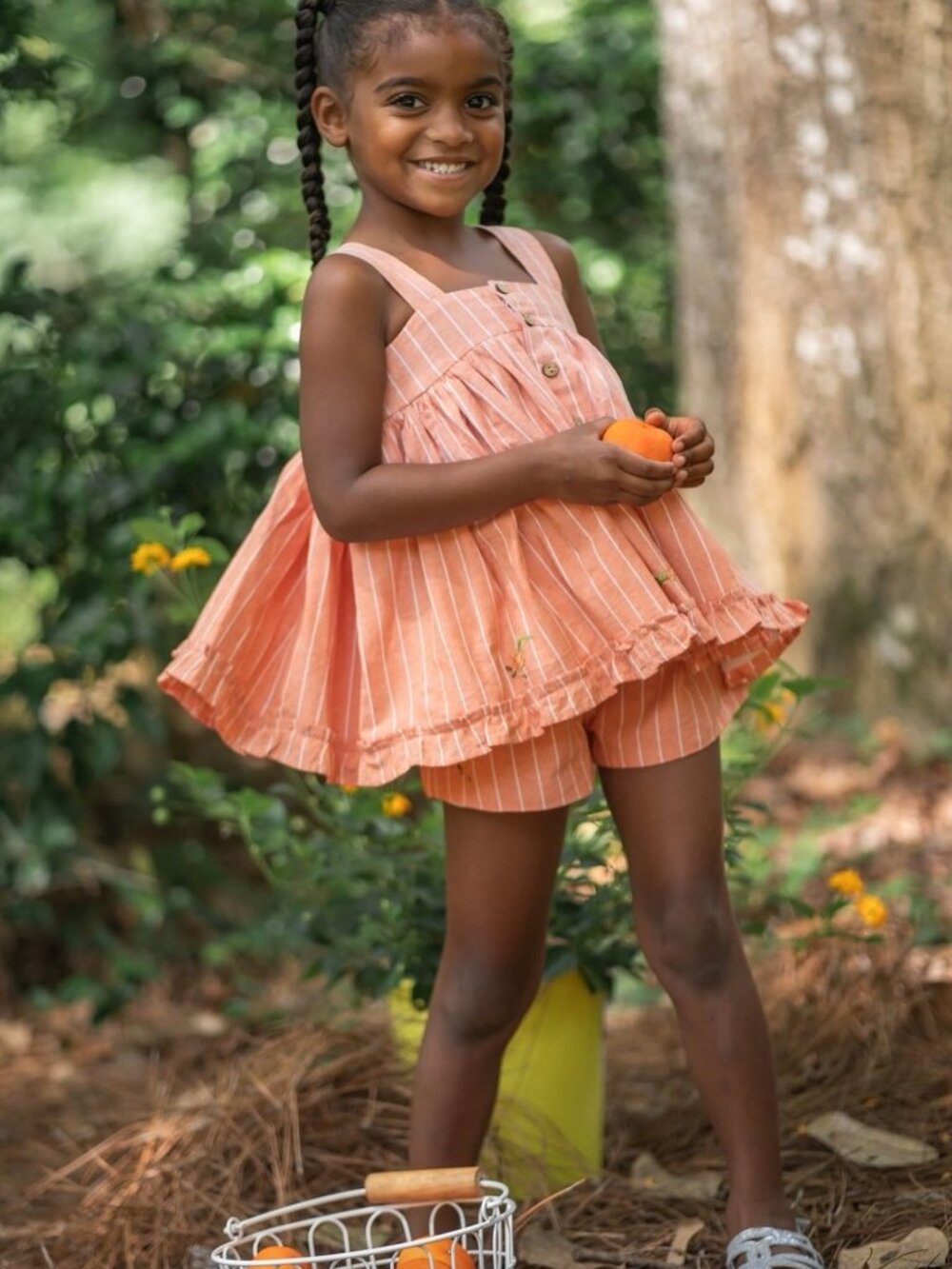 Well Dressed Wolf Summertime Citrus Sweetness Orange Tunic Size 10 NWT